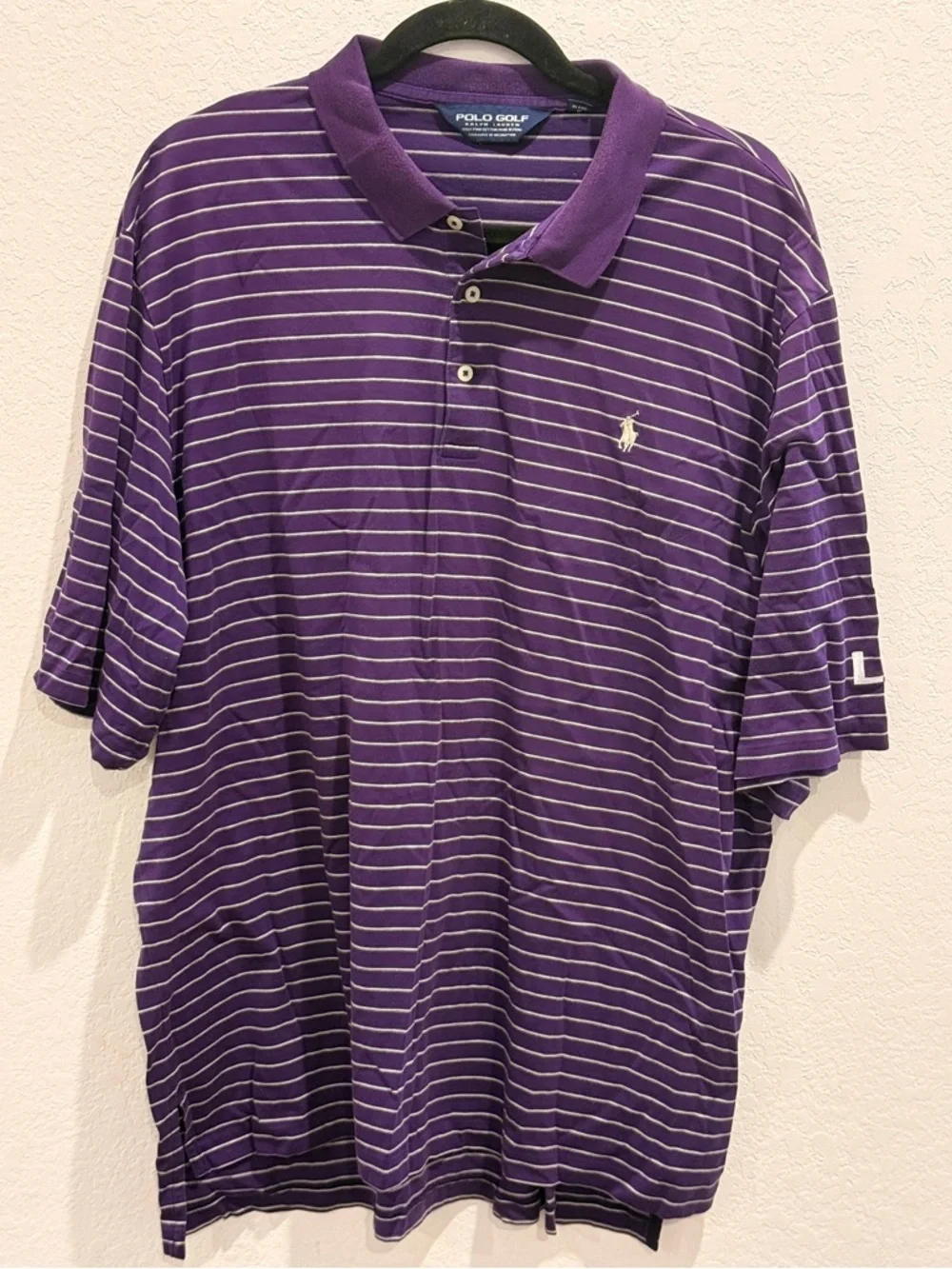 Ralph Lauren Purple Striped‎ Polo Shirt LSU